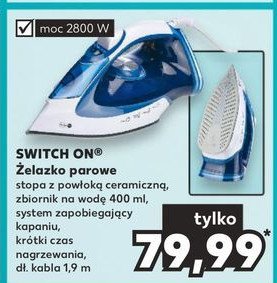 Żelazko parowe 2800 w Switch on promocja