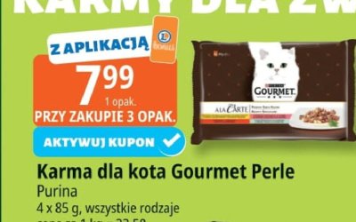 Karma dla kota Gourmet Perle Purina promocja w Leclerc