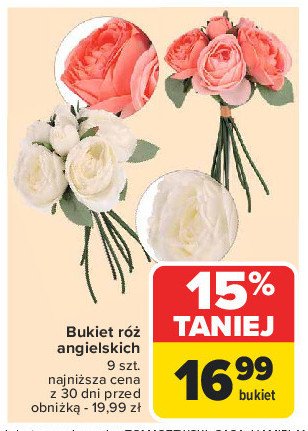 Bukiet róż angielskich promocja