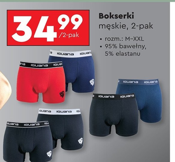 Bokserki męskie m-xxl promocja w Biedronka