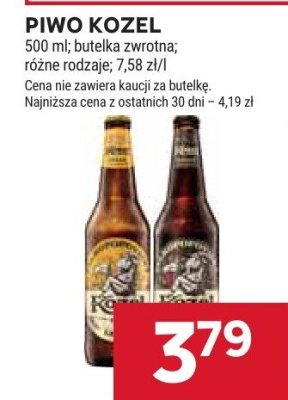 Piwo Kozel promocja w Stokrotka