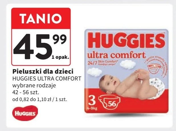 Pieluszki dla dzieci jumbo 3 Huggies ultra comfort promocja