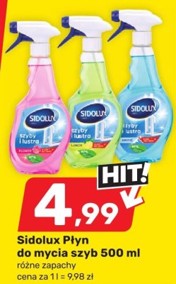 Płyn do mycia szyb Sidolux 500 ml różne zapachy promocja w Bricomarche