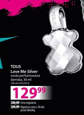 Woda perfumowana TOUS Love Silver damska promocja w Hebe