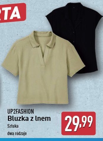 Bluzka z lnem m-xl Up2fashion promocja w Aldi