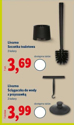 Livarno ściągaczka do wody z przyssawką promocja w Lidl