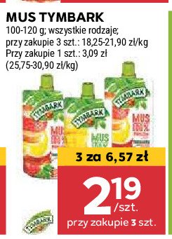 Mus mango-jabłko-banan Tymbark mus 100% owoców promocja