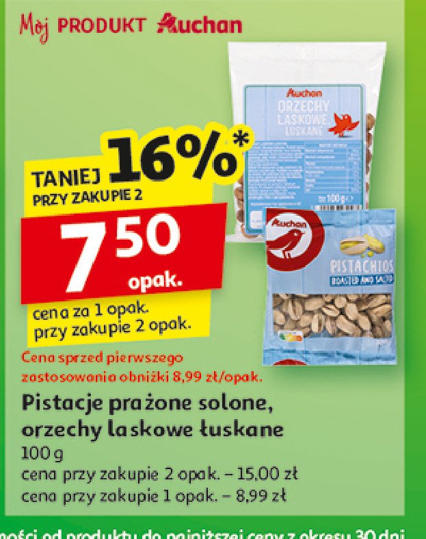 Orzechy laskowe Auchan promocja