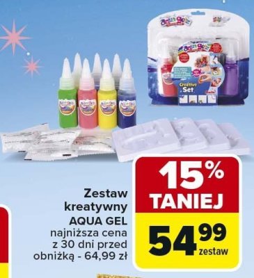 Zestaw kreatywny Aqua Gel promocja w Carrefour Market