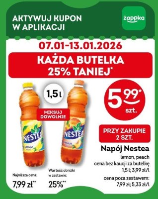 Napój Nestea lemon, peach promocja w Żabka