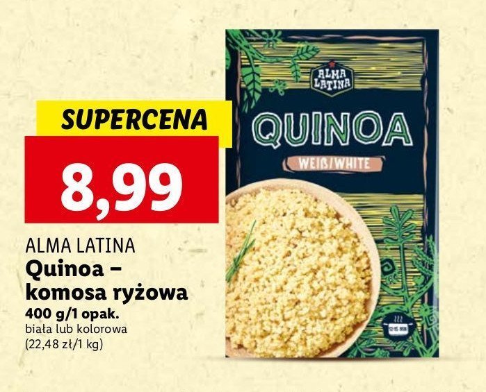 Komosa ryżowa kolorowa Alma latina promocja