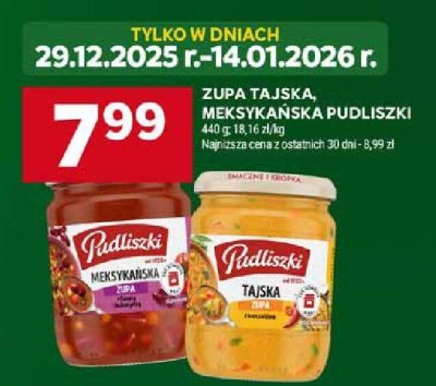 Zupa tajska, meksykańska Pudliszki promocja w Stokrotka
