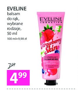 Balsam do rąk strawberry skin Eveline cosmetics promocja