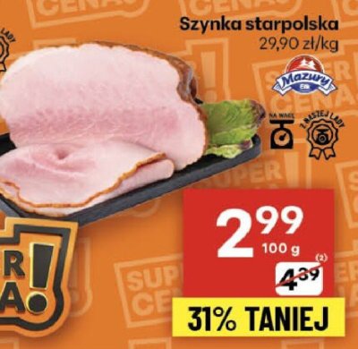 Szynka starpolska Mazury promocja w Delikatesy Centrum