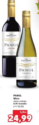 Wino Panul różne rodzaje 0,75 l promocja w Kaufland