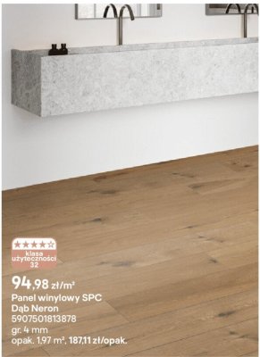 Panel winylowy SPC Dąb Neron promocja w Castorama