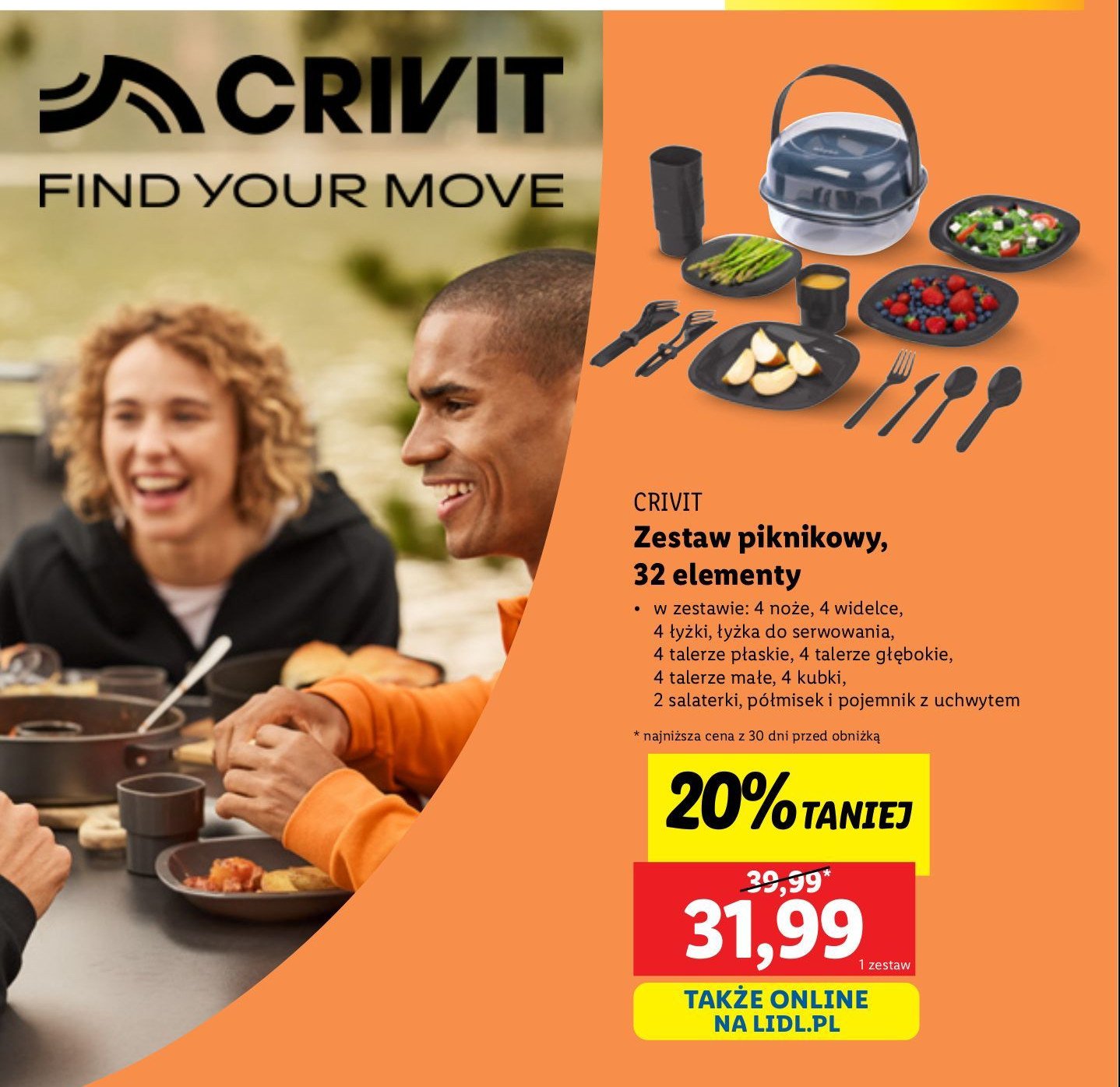 Zestaw piknikowy Crivit promocja w Lidl
