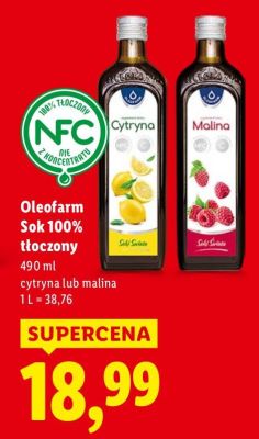 Sok 100% tłoczony jabłko Solevita promocja w Lidl