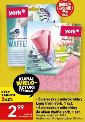 Ściereczka z mikrofibry Long fresh York promocja w Twój Market