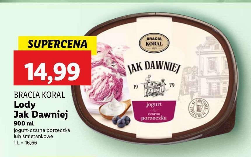 Lody śmietankowe Bracia koral promocja