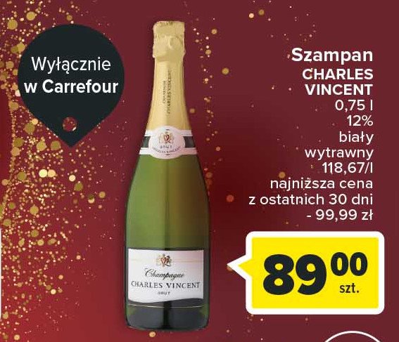 Szampan Charles vincent brut promocja