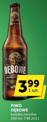 Piwo Dębowe butelka zwrotna promocja w Groszek