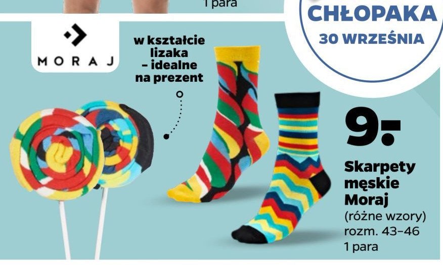 Skarpetki męskie lizak 43-46 Moraj promocja