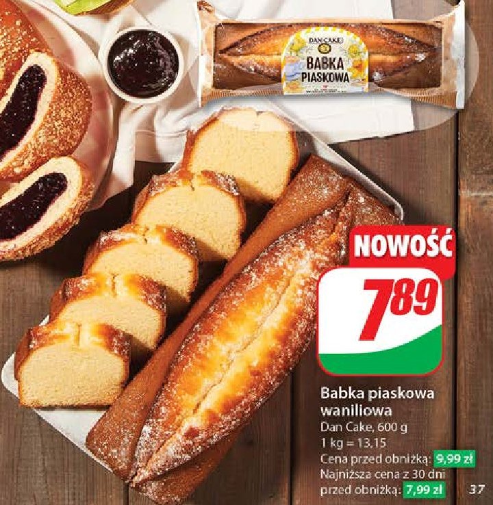 Babka piaskowa waniliowa Dan cake promocja w Dino