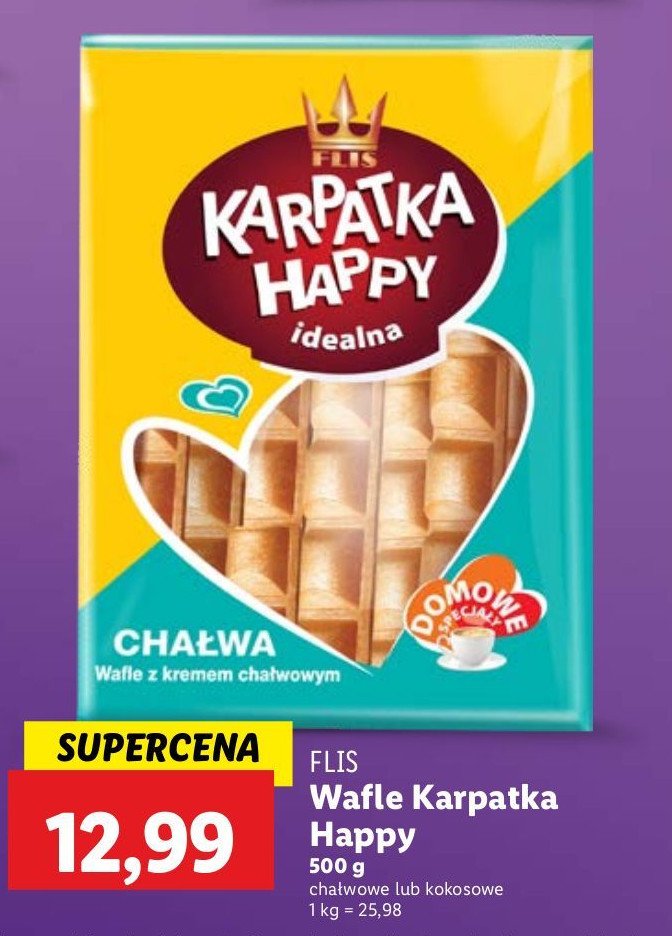 Wafelki kokosowe Karpatka happy promocja