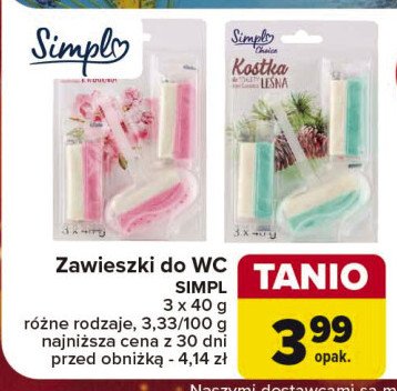 Kostka do wc leśna Simpl promocja