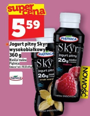 Jogurt pitny Skyr wysokobiałkowy 360 g promocja w TOPAZ