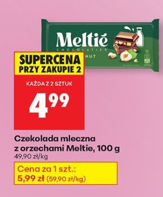 Czekolada mleczna z orzechami arachidowymi Deliss promocja w Biedronka