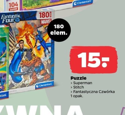 Puzzle Fantastyczna Czwórka - 180 elem. promocja w Netto