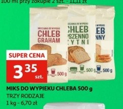 Mieszanka do wypieku chleb graham Auchan różnorodne (logo czerwone) promocja