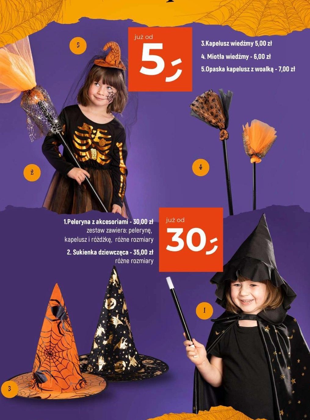 Sukienka dziewczęca halloween promocja