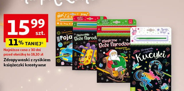 Zdrapywanka z rysikiem magiczne boże narodzenie promocja