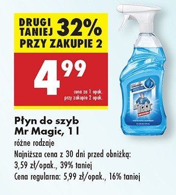 P艂yn do mycia szyb Mr magic promocja