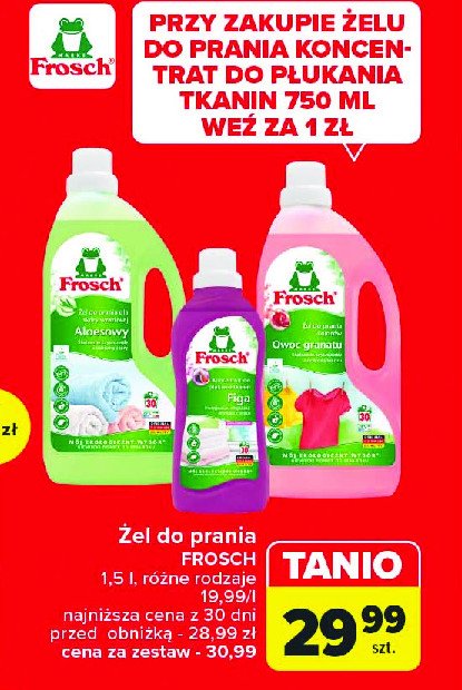 Koncentrat do płukania figa Frosch promocja