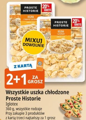 Uszka chłodzone Proste Historie Iglotex promocja w Leclerc
