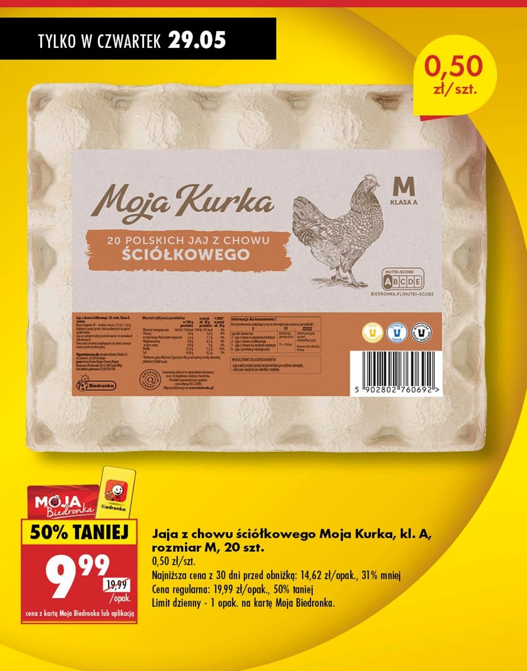 Jaja 艣ci贸艂kowe kl.m Moja kurka promocja