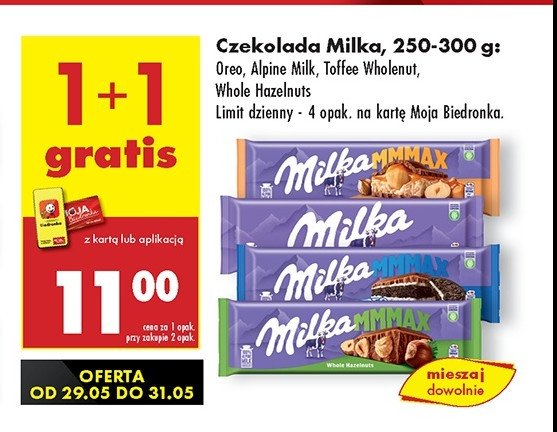 Czekolada Milka alpenmilch promocja