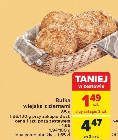 Bułka wieloziarnista promocja