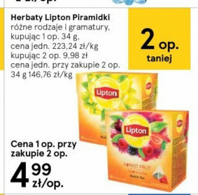 Herbata Lipton lemon promocja