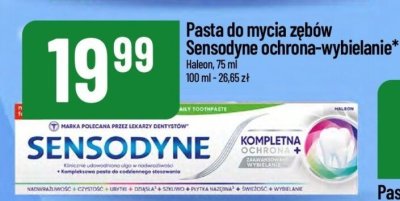 Pasta do zębów Sensodyne ochrona-wybielanie promocja w POLOmarket