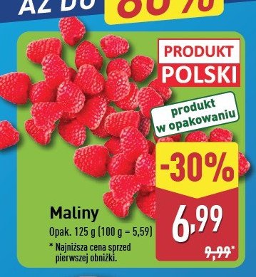 Maliny promocja w Aldi