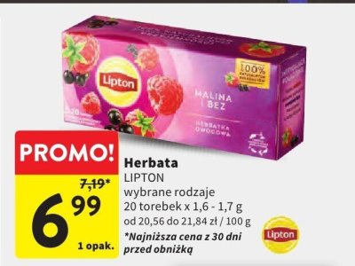 Herbata LIPTON promocja w Intermarche