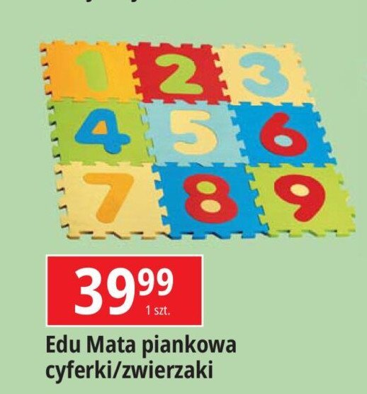 Mata piankowa puzzle zwierzęta promocja w Leclerc