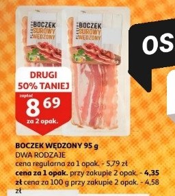 Boczek wedzony Auchan różnorodne (logo czerwone) promocja