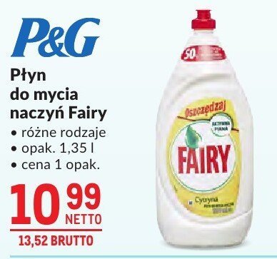 Płyn do mycia naczyń Fairy różne rodzaje promocja w Makro
