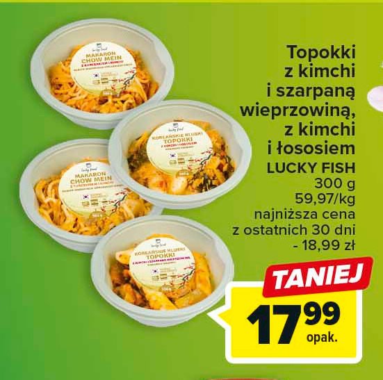 Kluski tapokki Lucky fish promocja